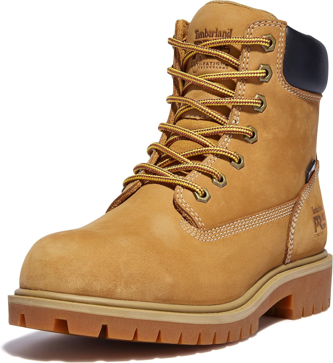 Women'S Direct Attach 6 Inch Steel Safety Toe Insulated Waterproof Industrial Work Boot, Wheat Nubuck, 10